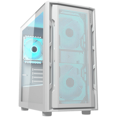 COUGAR UNIFACE MINI RGB, PC Case, Mini Tower, White