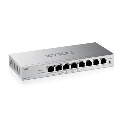 Суич ZyXEL GS-1200-8HPV3, 8 портов, Gigabit, webmanaged