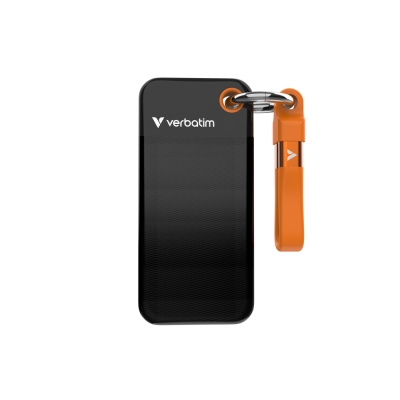 Външен SSD диск Verbatim Pocket SSD USB 3.2 Gen 2 512GB Black/Orange