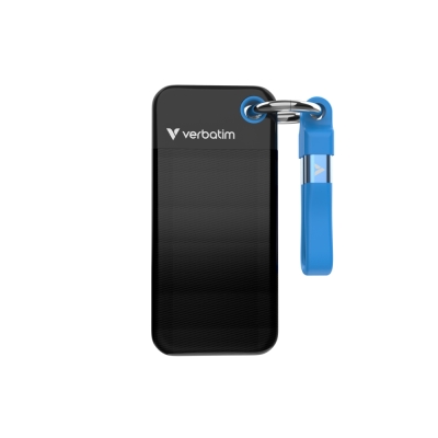 Външен SSD диск Verbatim Pocket SSD USB 3.2 Gen 2 512GB Black/Blue