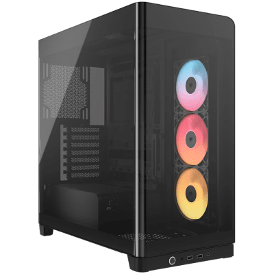 Кутия CORSAIR FRAME 4500X RS-R ARGB Tempered Glass, E-ATX, Mid-Tower, Black, 3 fans included