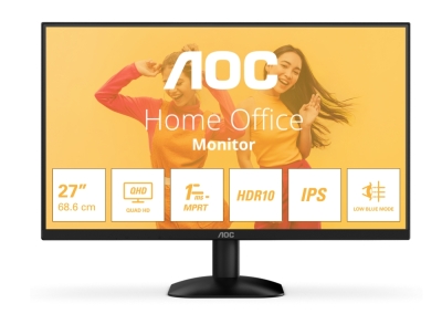 Монитор AOC Q27B35E - 27" IPS WLED, 2560x1440@75Hz, 4ms GtG, 1ms MPRT