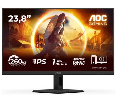 Монитор AOC 24G4ZR - 23.8" Fast IPS WLED, 1920x1080@260Hz, 1ms GtG, 0.3ms MPRT