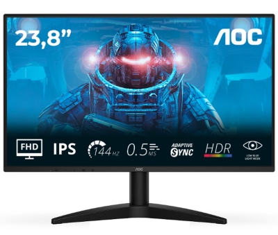 Монитор AOC 24B36X - 23.8" IPS WLED, 1920x1080@144Hz, 4ms GtG, 0.5ms MPRT
