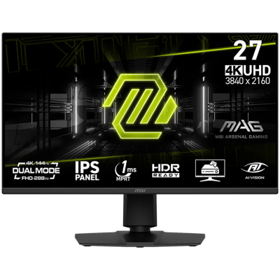 Монитор MSI MAG 275UPD E14 - 27" 144Hz, UHD (3840x2160) 16:9, Dual Mode (1920x1080 - up to 288Hz), IPS, 1ms