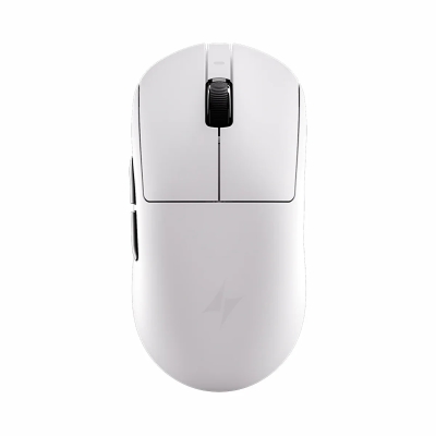 Мишка ATK A9 Pro Max 2.0 Tri-mode Nearlink - 8K, White, с кабел и безжична WiFi+BT