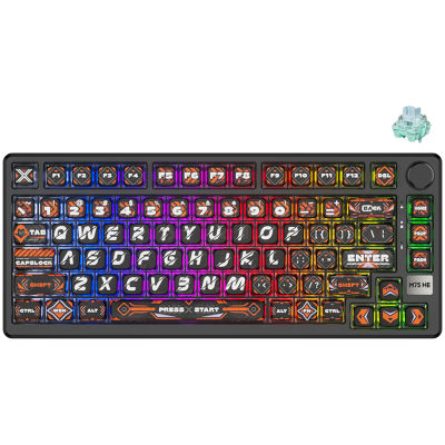 Клавиатура ROYAL KLUDGE RKM75 HE Hephaestus Gaming Keyboard Mint switch, с кабел