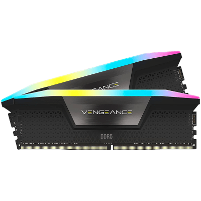 Памет CORSAIR VENGEANCE RGB DDR5 64GB (2x32GB) DDR5 6000 CL40-50-50-96 1.35V Intel XMP & AMD EXPO - GREY