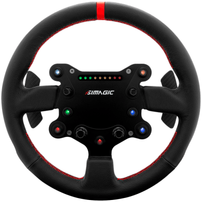 SIMAGIC GT‑Style GTS Steering Wheel for GT Simulation, suede finish