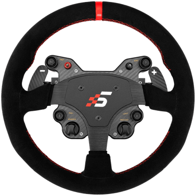 SIMAGIC GT1 Round Steering Wheel, Shifter Paddles, Suede| QR70 Included. S210