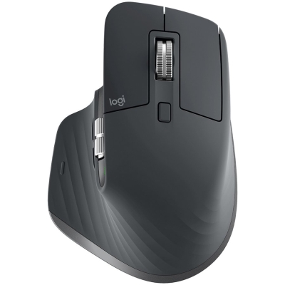 Мишка LOGITECH MX Master 3S Performance Wireless Mouse - GRAPHITE, безжична BT