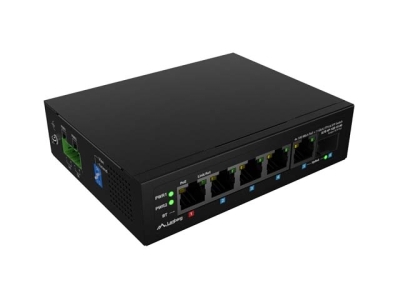 Комутатор Lanberg Switch ILFE-4P-1Ge-1S-90 POE 1 x BT 3 x AT SFP/ETH DIN Unmanagment Fast Ethernet