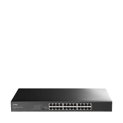 Суич Cudy GS1024L, 24x порт, 10/100/1000, за 19" шкаф, метален