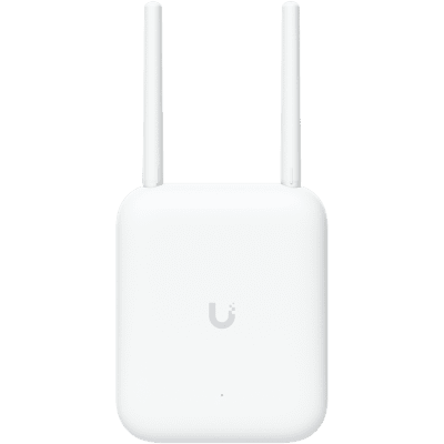 Ubiquiti U7-Outdoor All-weather WiFi 7 AP with 4 spatial streams, an integrated directional super antenna, and versatile mounting options