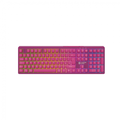 Canyon 105keys gaming keyboard,with 2.4G+ Bluetooth mode, battery 2000mAh, RGB backlight 3 types and 7 colors, size:407*119*19mm, PVC cable 1.8M , Black,weight:556+/-10g