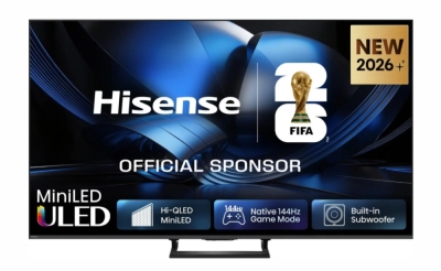 Телевизор Hisense U7SE - 55" 4K Ultra HD 3840x2160, ULED, FALD, Quantum Dot, 144Hz, IPS, HDR 10+, HLG, Dolby Vision IQ, Dolby Atmos, Smart TV