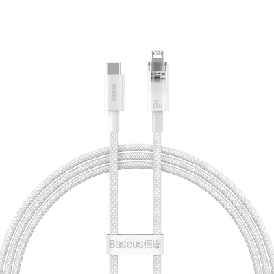 Кабел Baseus Explorer Series USB-C - Lightning 20W 1 м CATS010202 - бял
