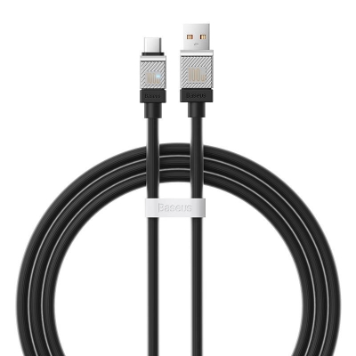 Кабел  Baseus CoolPlay USB към USB-C 100W 1м CAKW000601 - черен