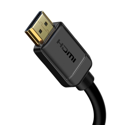Кабел Baseus CAKGQ-C01 2x HDMI 2.0 4K 60Hz Cable, 3D, HDR, 18Gbps, 3м - черен