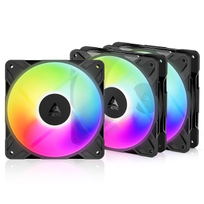Комплект вентилатори 3-pack ARCTIC P12 Reverse Pro A-RGB 120mm PWM - 120x120x25 ACFAN00333A