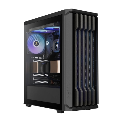 Кутия Gamdias AURA GC11 ARGB Black, ATX - USB-C, 4 ARB fans included