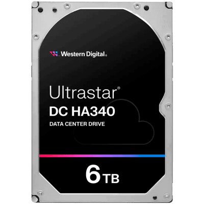 HDD Server WD Ultrastar DC HA340 6TB 512e SE, 3.5’’, 256MB, 7200 RPM, SATA, SKU: 0B47077