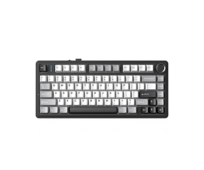 Клавиатура Aula F75HE - Black King Magnetic Switch [Linear] (English US), Black, Gray, с кабел и безжична WiFi+BT