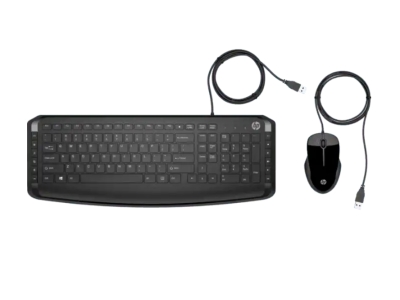 Комплект HP Pavilion Keyboard and Mouse 200 UK, с кабел