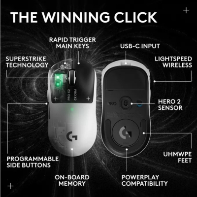 Мишка Logitech Pro X2 Superstrike 910-007776