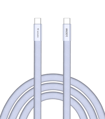 Кабел Verbatim Sync & Charge SoftTouch USB-C to C cable 100W 120 cm - Purple