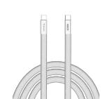 Кабел Verbatim Sync & Charge SoftTouch USB-C to C cable 100W 120 cm - White