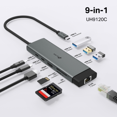 USB хъб TP-Link Type-C 9 в 1 UH9120C