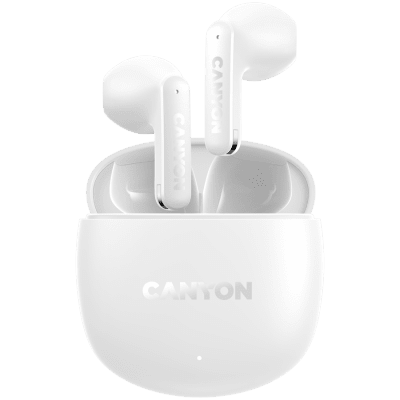 Слушалки CANYON TWS headset OnGo 13 Semi-in-ear White