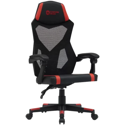 Гейминг стол CANYON Flow MCH01 Mesh Black Red