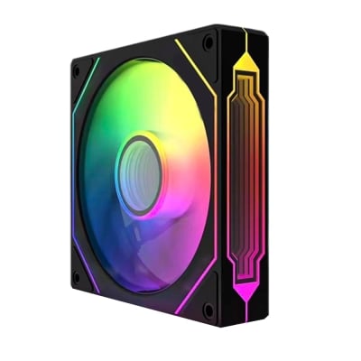 Prism 4 MAX 120mm ARGB case Fan,Infinity Mirror RGB Light Effect 5V 3PIN - Reverse
