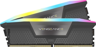 Памет CORSAIR VENGEANCE RGB DDR5 96GB (2 x 48GB) DDR5 6000 CL30-36-36-76 1.40V AMD EXPO & Intel XMP - Grey