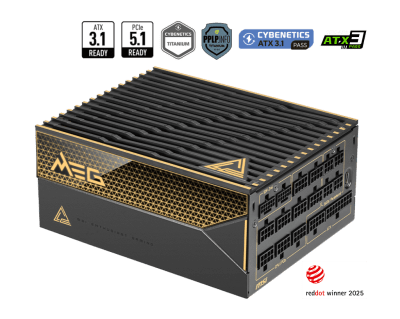 Захранване MSI MEG Ai1600T PCIE5 1600W, 80 PLUS Titanium, ATX 3.1