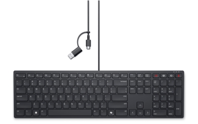 Клавиатура Dell Pro Wired Collaboration Keyboard - KB525C - US International (QWERTY), с кабел