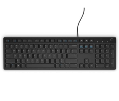 Клавиатура Dell KB216 Wired Multimedia Keyboard Black, с кабел