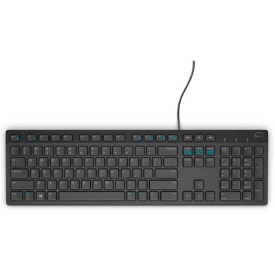 Клавиатура Dell KB216 Wired Multimedia Keyboard Bulgarian Black, с кабел