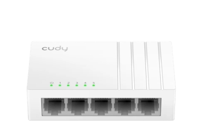 Комутатор Cudy FS105D 5-Port 10/100 Mbps Desktop Switch, 5 10/100M RJ45 Ports, Desktop Plastic Case