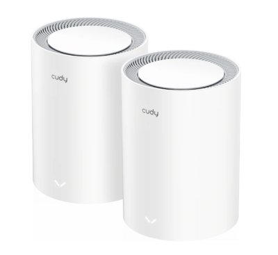 Рутер Cudy M3000 (2-Pack) AX3000 Wi-Fi 6 Mesh Dual-Band 2402Mbps at 5GHz + 574Mbps at 2.4GHz