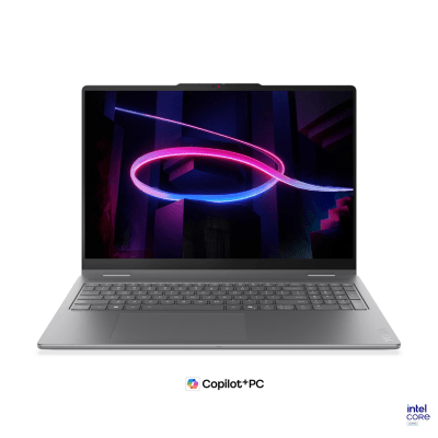 Лаптоп Lenovo Yoga 7 2-in-1 16IPH11 Aura Edition - 16" 2.8K тъчскрийн, Intel Core Ultra 7 355, Intel Graphics 4 Xe3, 32GB, 1TB - 83TE0010BM