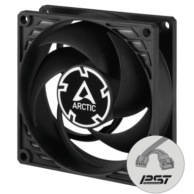 Вентилатор Arctic P8 PWM PST CO - black/black - 200-3000rpm