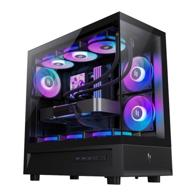 Кутия Gamemax NEX C51 BK, ATX, 3 fans included