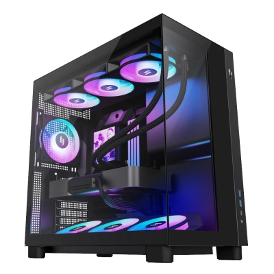 Кутия Gamemax NEX C53 BK, ATX, 4 fans included