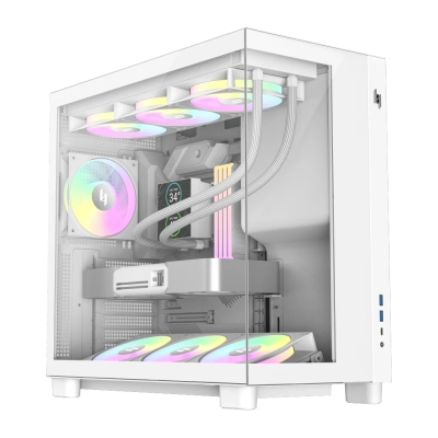 Кутия Gamemax NEX C53 WH, ATX, 4 fans included