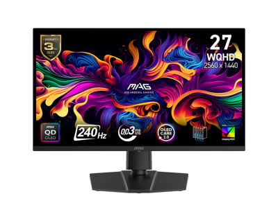 Монитор MSI MAG 271QP QD-OLED X24 - 26.5" 240Hz, WQHD (2560x1440) 16:9, QD-OLED, 0.03ms,