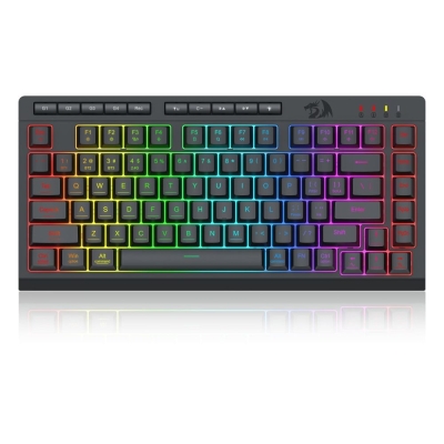 Геймърска клавиатура Redragon Crescent Pro K524RGB-PRO с кабел и безжична Bluetooth, RGB
