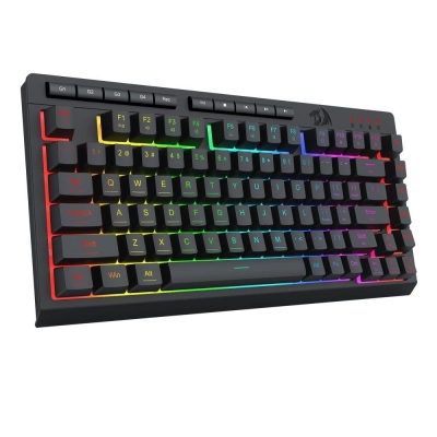 RGB Геймърска клавиатура Redragon Crescent K524-RGB - черна